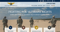 Desktop Screenshot of legalhelpforveterans.com