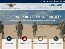 Tablet Screenshot of legalhelpforveterans.com